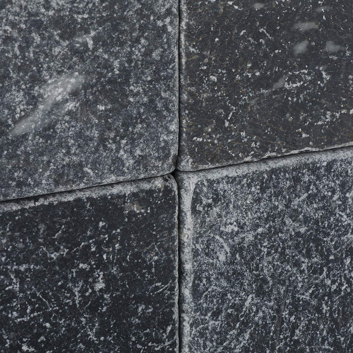 Taurus Black Marble (Nero Marquina) 6 x 6 Tumbled Wall and Floor Tile (Box of 5 Sq. ft.)