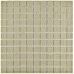 Square 1"White Matte Porcelain Floor and Wall Tile