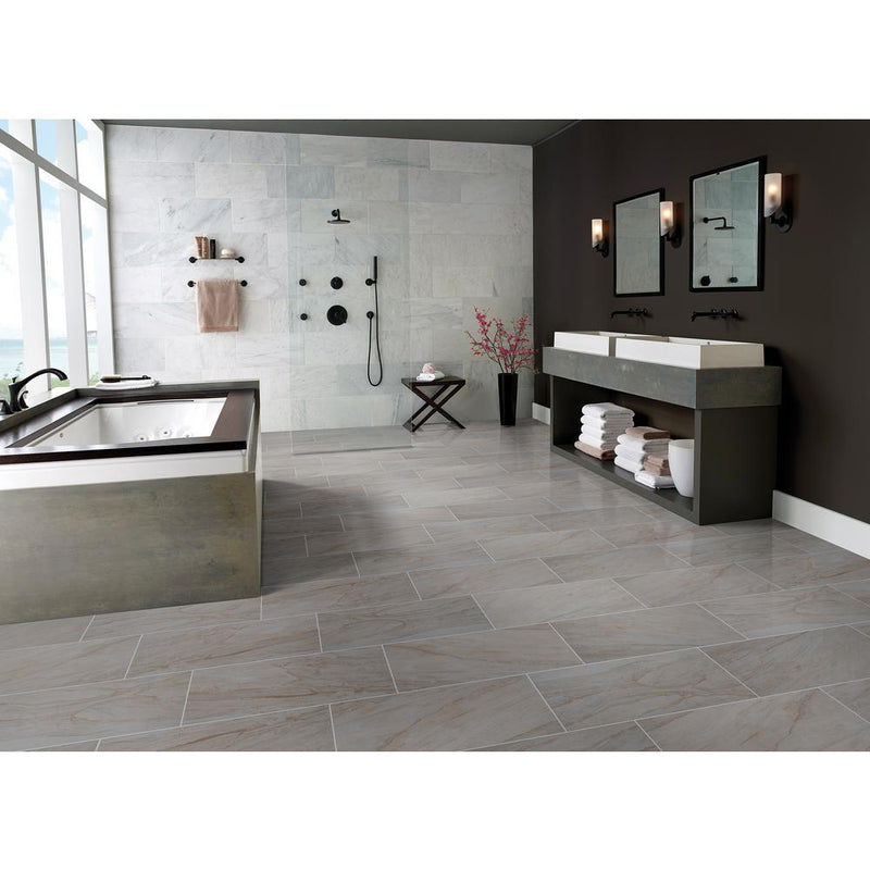 MS International Vigo Beige 12 in. x 24 in. Glazed Ceramic Floor and Wall Tile (16 sq. ft. / case)
