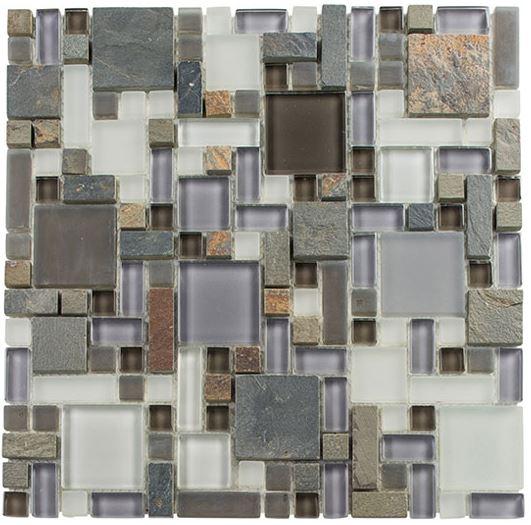GT Glass Wall Tiles Sag Harbor Gray (Block Random) GS23