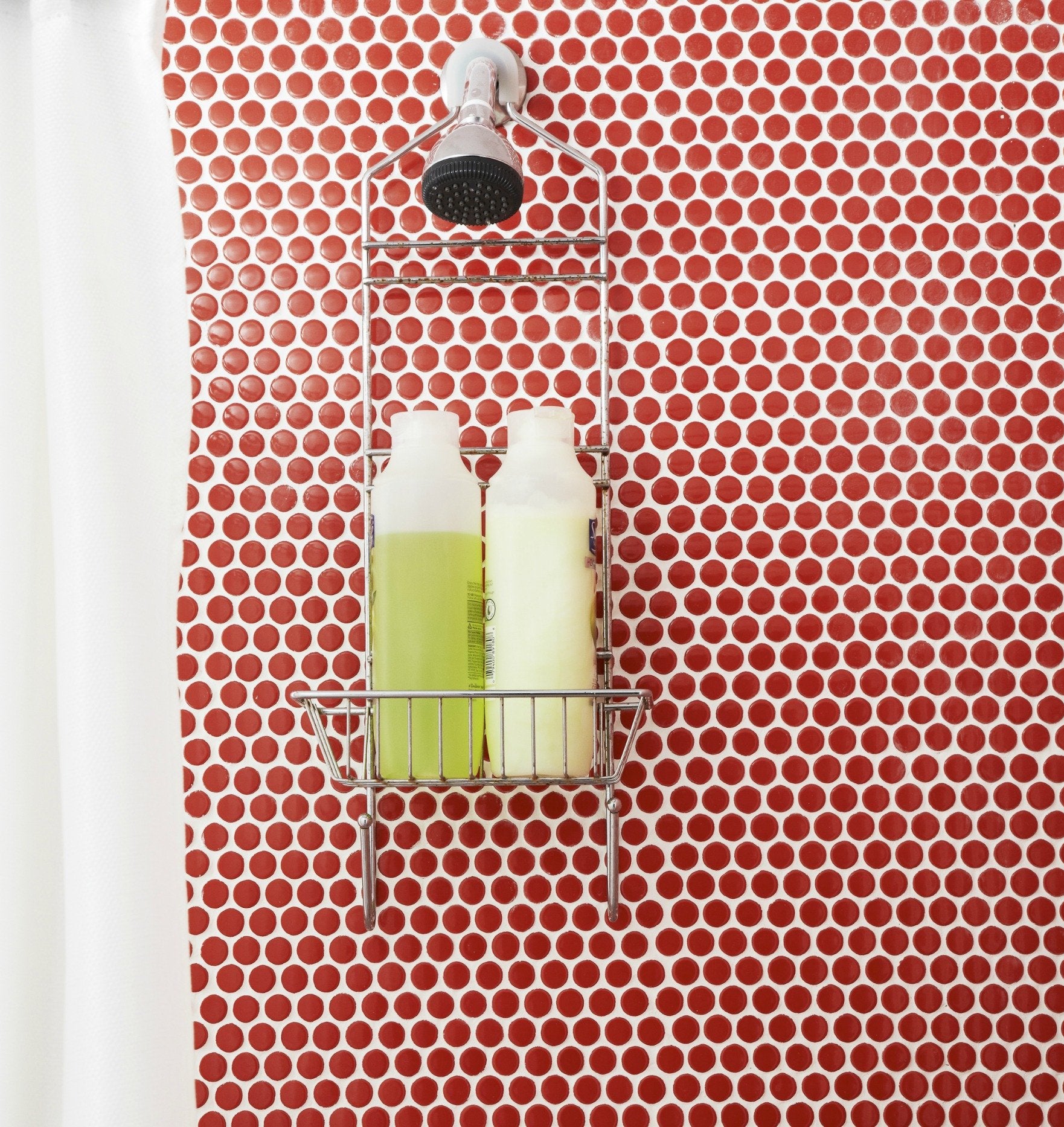 Penny Round Vintage Red Porcelain Mosaic Floor Wall Tile Backsplash for Bathroom Shower, Kitchen, Pool Tile, Accent décor