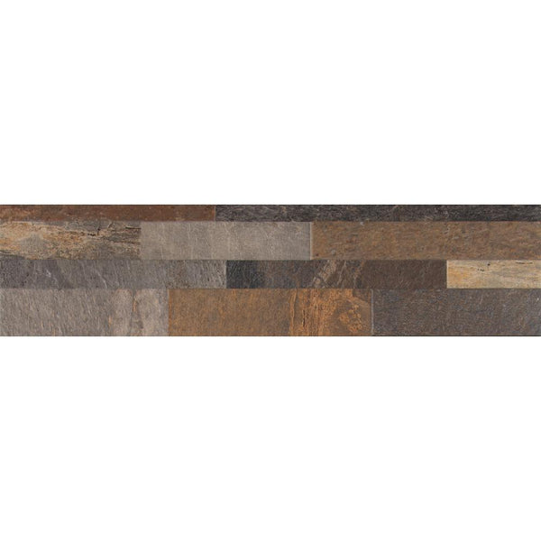 MS International Rocky Gold Ledger Panel 6 in. x 24 in. Glazed Porcelain Floor and Wall Tile (Box of 11 Sqft)