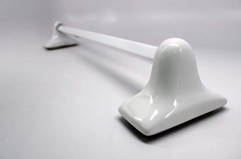 Bath Accessories 24" White Ceramic Towel Bar