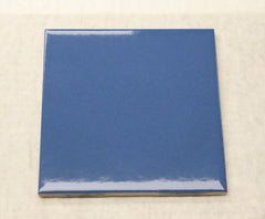 Blue Indigo 4 in Ceramic Tile 4.25 inch Gloss (Shinny) 4 1/4" Box of 10 Piece for Bathroom Wall and Kitchen Backsplash