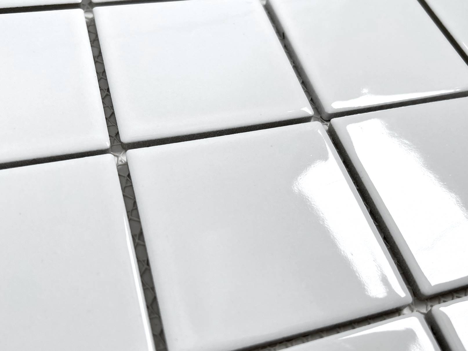 3x3 White Porcelain Floor Wall Tile for Spa Swimming Pool Shower Kitchen Countertop Bathroom Sink Backsplash