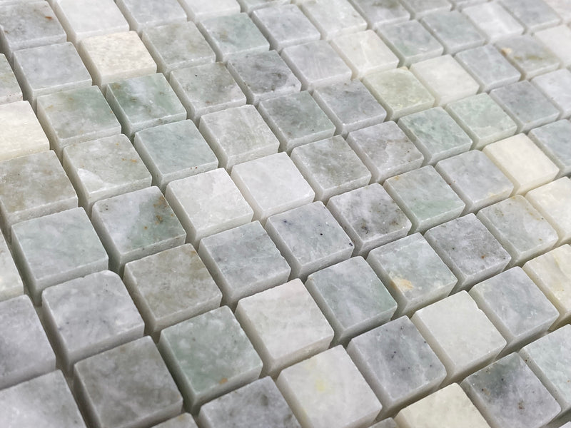 5/8 x 5/8 Ming Green Marble Onyx Polished Mosaic Tiles