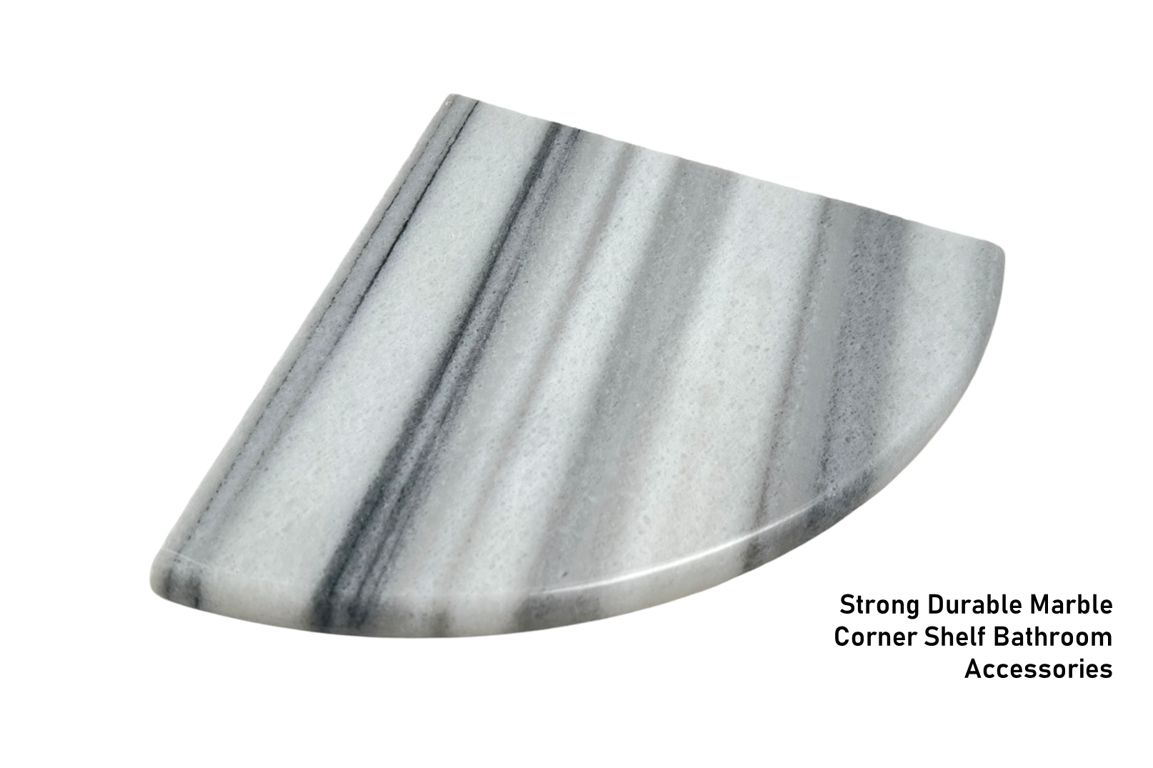 Tenedos Equator Marmara Marble Bathroom Shower Corner Shelf Stone 9 Inch Polished
