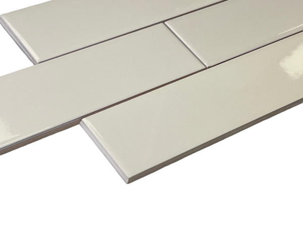 2x8 Bone Almond Ceramic Subway Tile Gloss Finish  (Box of 6.7 Sqft) for Wall Tile, Backsplash Tile, Bathroom Tile