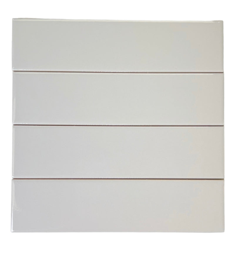 Subway Tile Grey Ceramic Glossy Finish 2x8 (Box of 6.7 Sqft) for Wall Tile Kitchen Backsplash Tile Bathroom Wall Tile