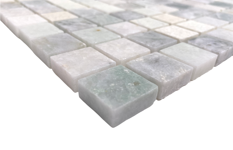 Ming Green Marble Onyx Polished Square 1x1 Mosaic Tiles for Kitchen Backsplash Bathroom Flooring Shower