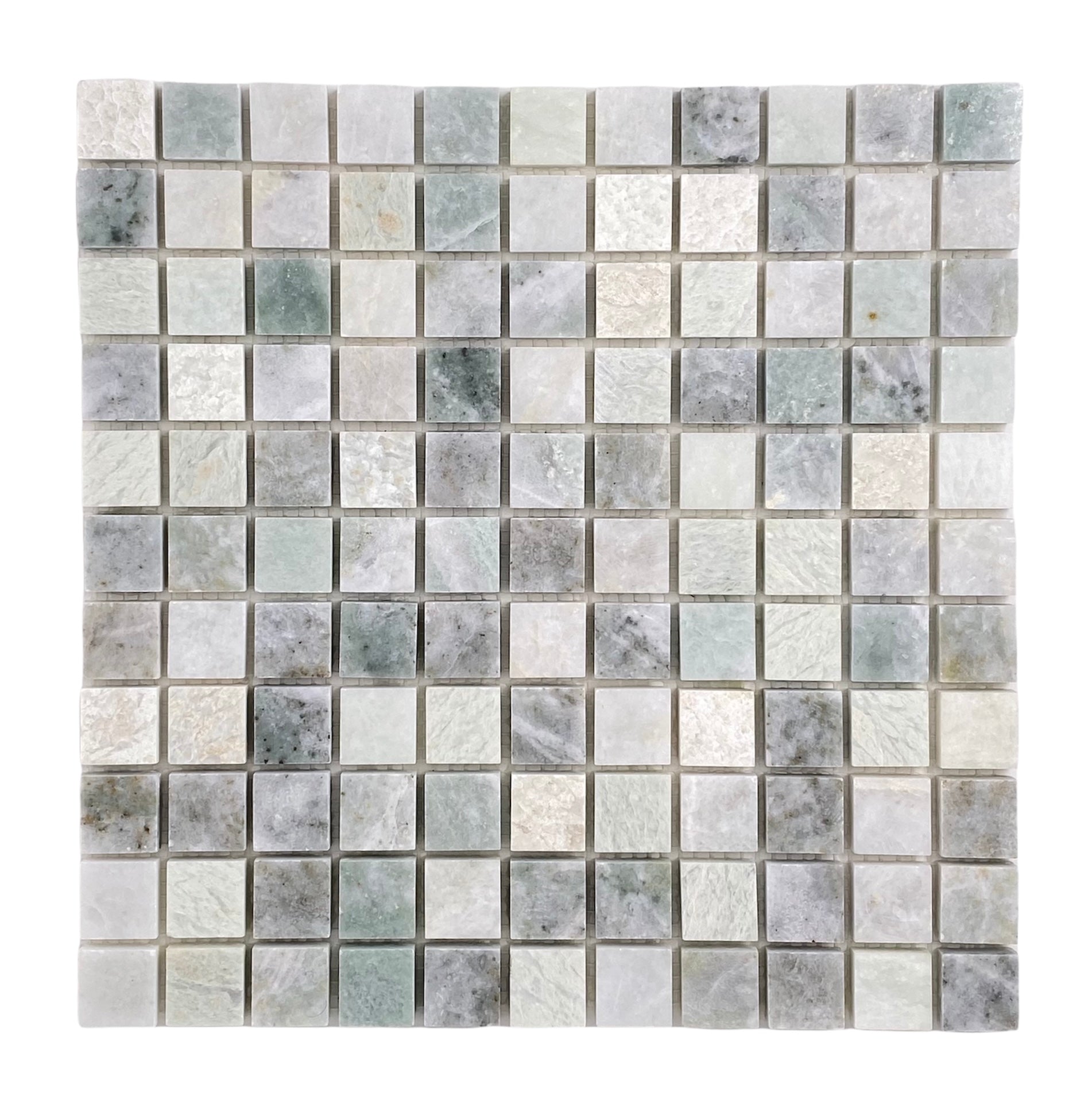 Ming Green Marble Onyx Polished Square 1x1 Mosaic Tiles for Kitchen Backsplash Bathroom Flooring Shower