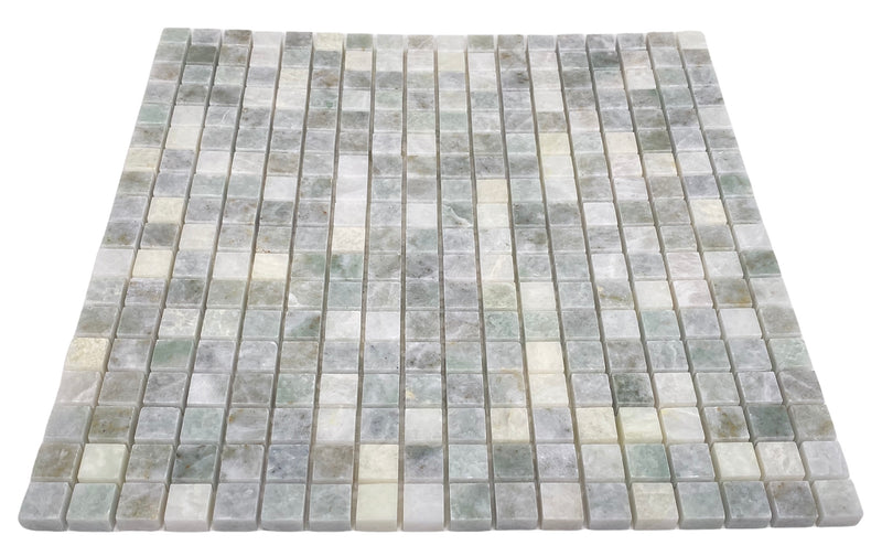 5/8 x 5/8 Ming Green Marble Onyx Polished Mosaic Tiles