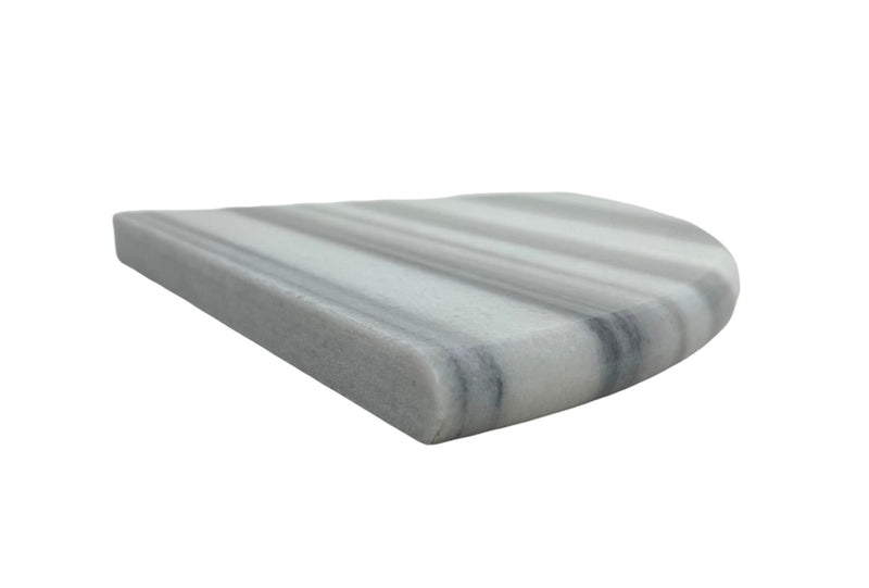 Tenedos Equator Marmara Marble Bathroom Shower Corner Shelf 9 Inch Polished