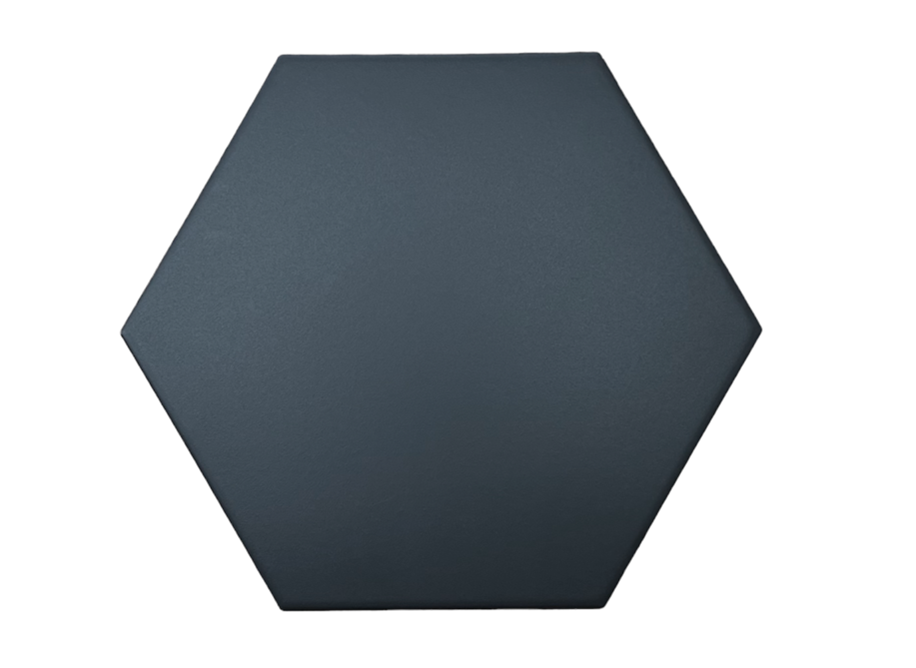 9 in. Hexagon Black Satin Porcelain Floor and Wall Tile (6.89 sq. ft. - 14 Pieces/Case) for Kitchen Backsplash, Bathroom, Flooring
