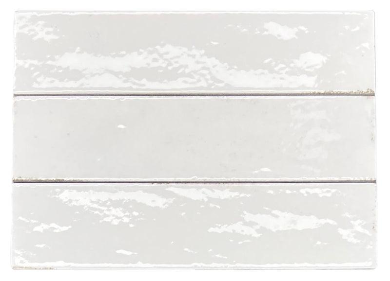 Scandiano Series Handmade Antique Look Glossy 2.5x10 Subway Porcelain Wall Tile for Kitchen Backsplash, Bathroom Wall, Accent Wall, Fireplace Surround (Box of 50 Pieces)