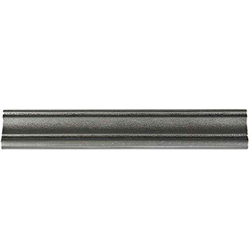 2x12 Silver Pewter Resin Metallic Look Moldura Chair Rail Trim Wall Tile by Vogue Tile