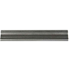 2x12 Silver Pewter Resin Metallic Look Moldura Chair Rail Trim Wall Tile by Vogue Tile