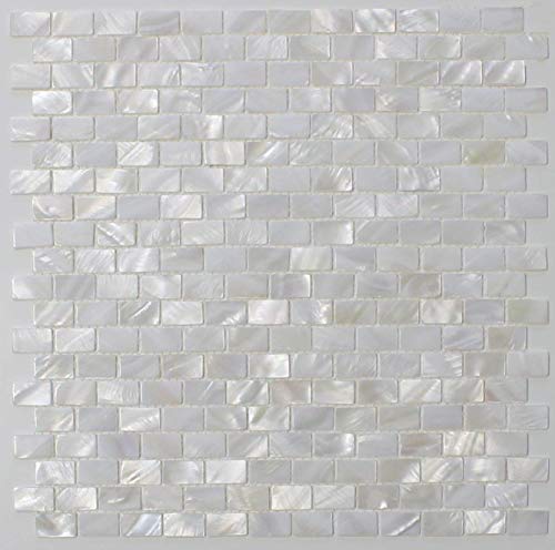 White Mother of Pearl Tile Seashell Tile Kitchen Backsplash Bathroom Wall Tile By Vogue Tile