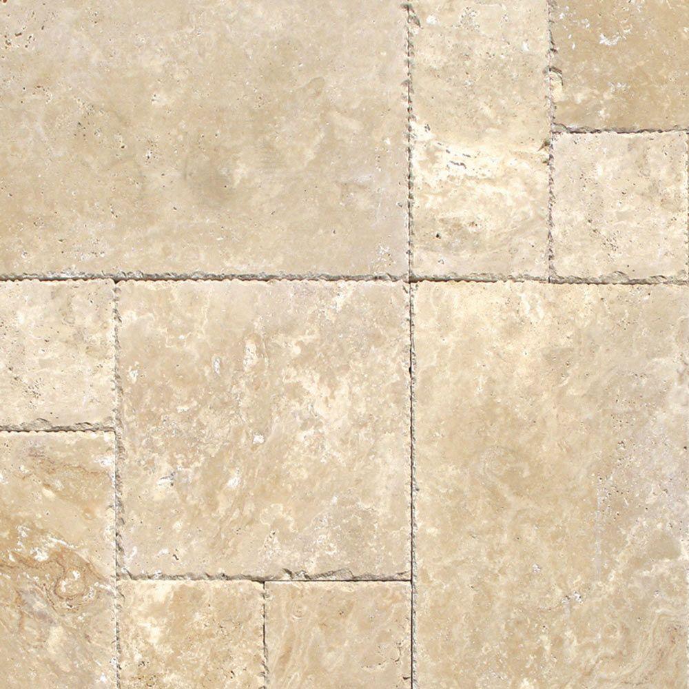 MS International Tuscany Beige Pattern Honed-Unfilled-Chipped Travertine Floor and Wall Tile ( 16 SQFT)
