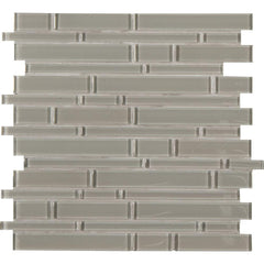 MSI Pebble Interlocking 12 in. x 12 in. x 8mm Glass Mesh-Mounted Mosaic Tile