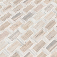 MSI Angora Framework Polished Marble Mesh-Mounted Mosaic Tile (10 sq. ft. / case)