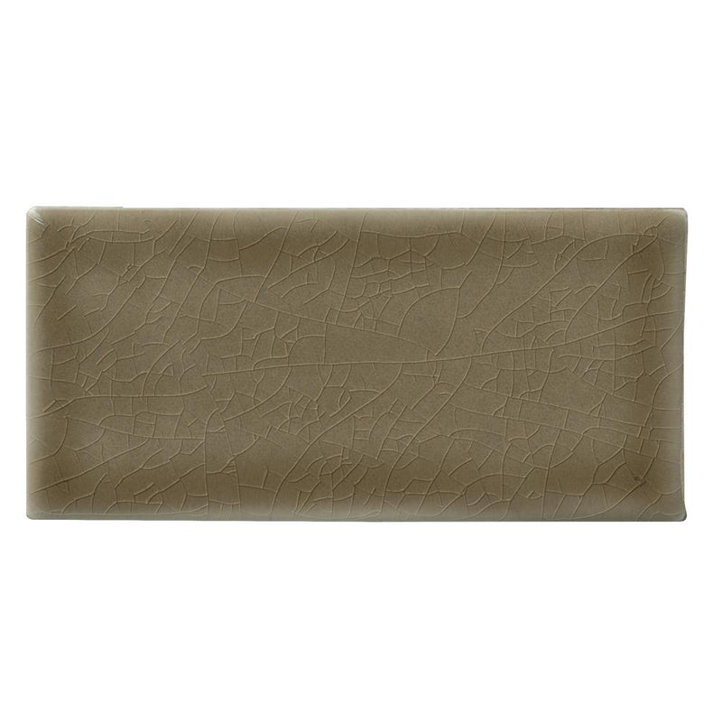 3 in. x 6 in. Artisan Taupe Glazed Handcrafted Subway Tile