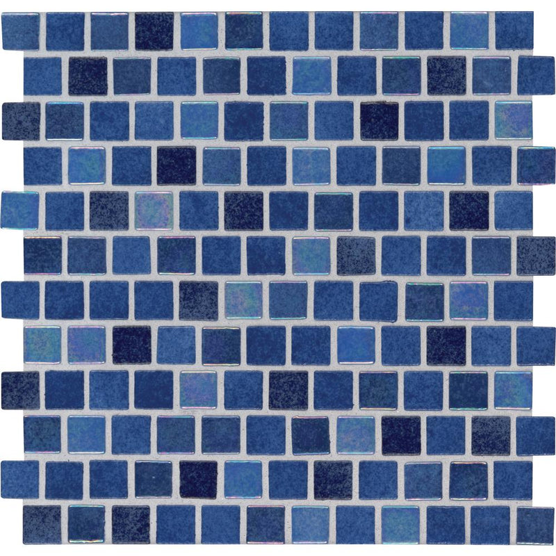 MSI Hawaiian Blue 11.81 in. x 11.81 in. x 4mm Glass Mesh-Mounted Mosaic Wall Pool Tile (19.4 sq. ft. / case)