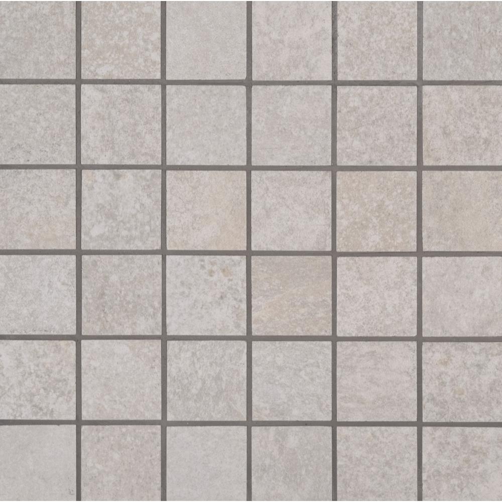 MSI Brixstyle Blanco 12 in. x 12 in. x 10mm Glazed Porcelain Mesh-Mounted Mosaic Tile (6 sq. ft. / Case)