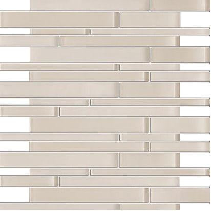 Soft Pink Glossy and Matte Glass Mosaic Tiles