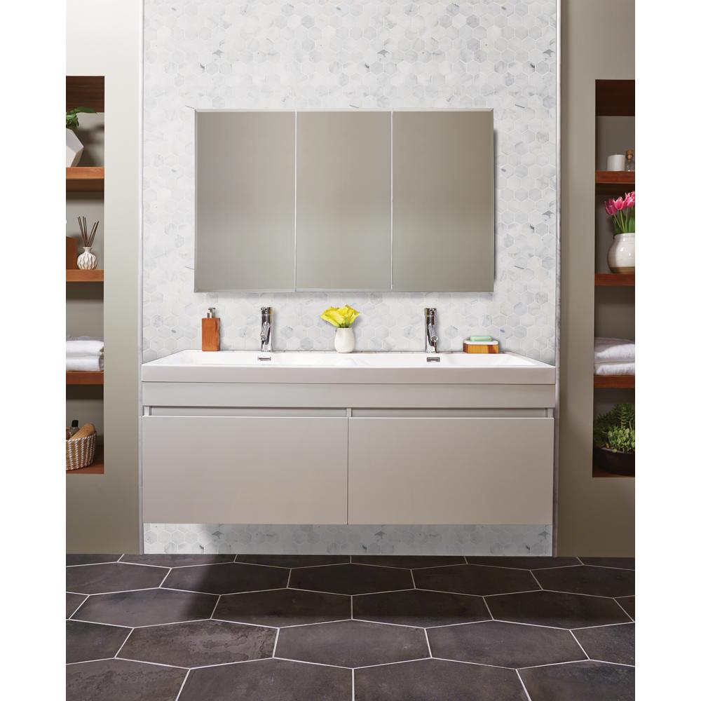 MSI Calacatta Cressa Hexagon 12 in. x 12 in. x 10mm Honed Marble Mesh-Mounted Mosaic Tile (9.8 sq. ft. / case)