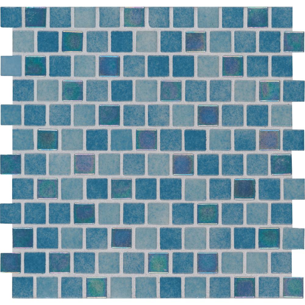 MSI Carribean Reef 11.81 in. x 11.81 in. x 4mm Glass Mesh-Mounted Mosaic Tile (19.4 sq. ft. / case)