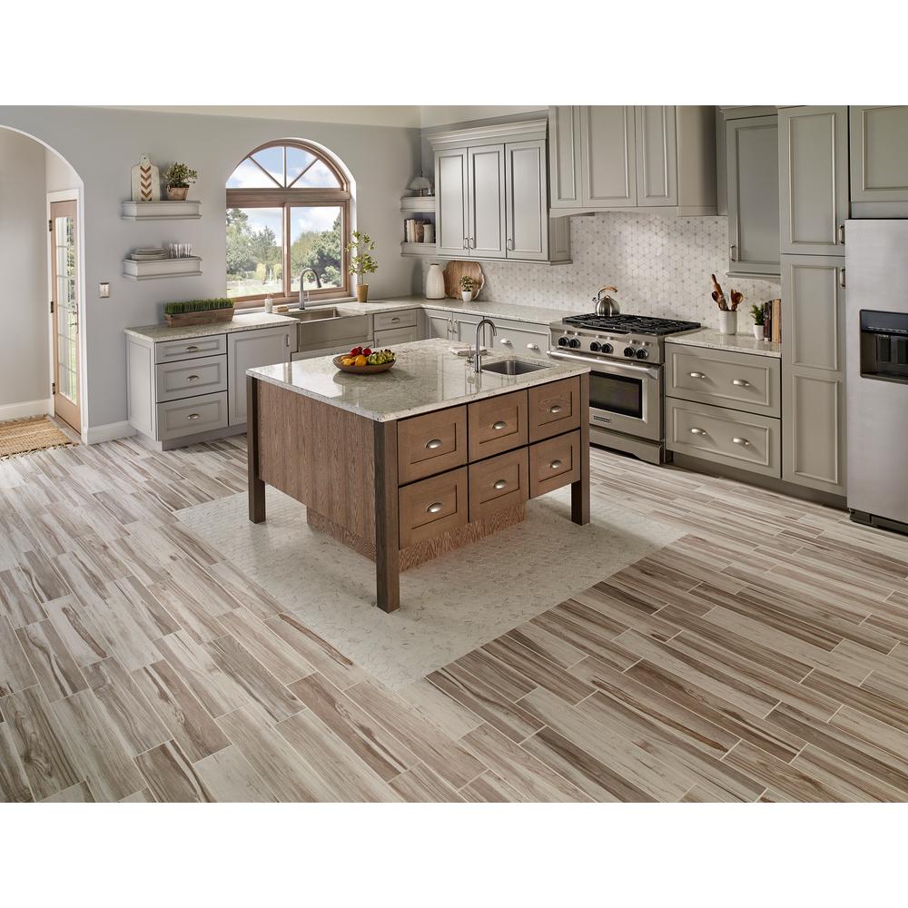 MSI Cecily 11 in. x 13 in. x 10mm Polished Marble Mesh-Mounted Mosaic Wall Floor Tile