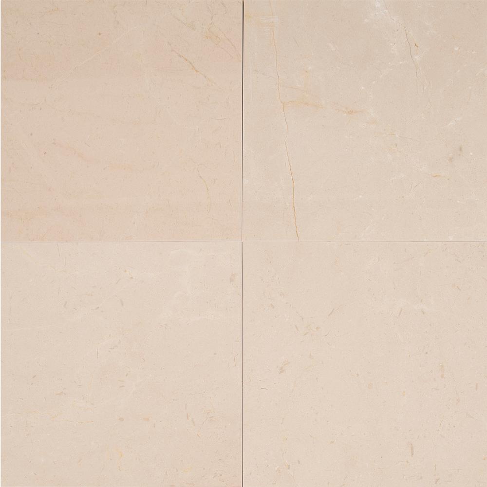Crema Marfil  12x12 Premium Polished Marble Floor and Wall Tile