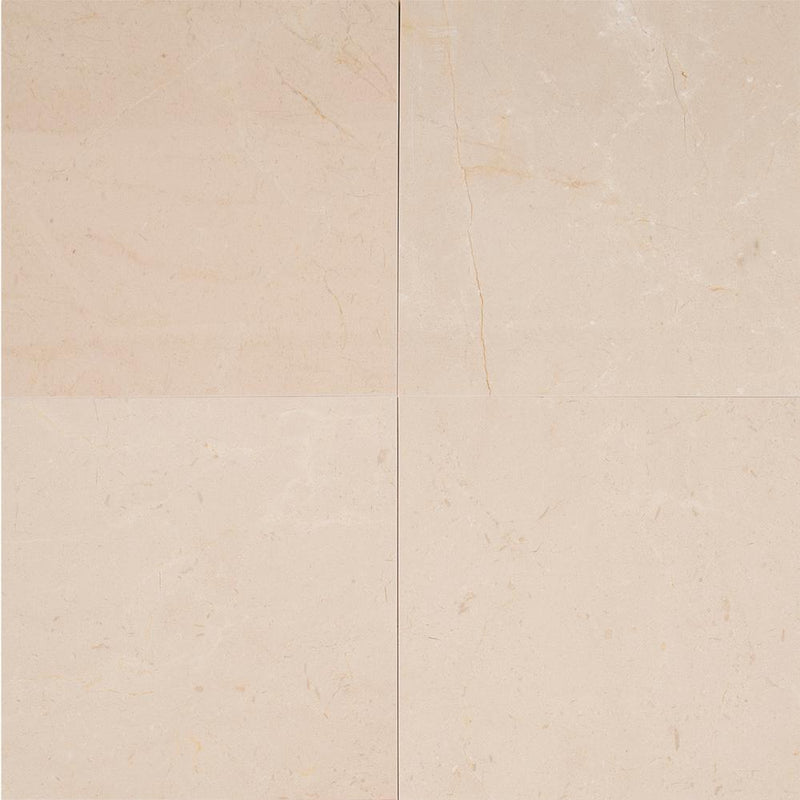 Crema Marfil  12x12 Premium Polished Marble Floor and Wall Tile