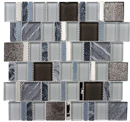 GT Glass Wall Tile Evolution Grey AS77