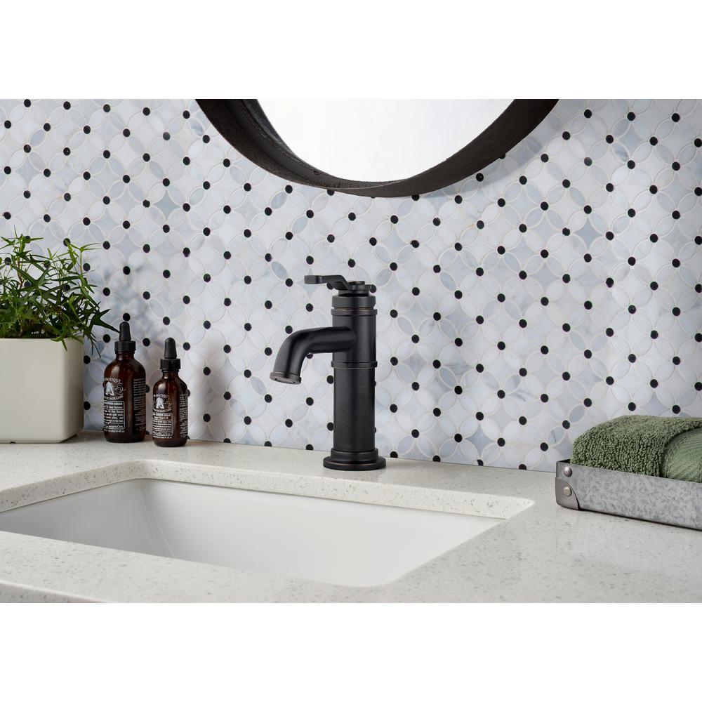 MSI Florita 13.2 in. x 13.2 in. x 10mm Polished Marble Mesh-Mounted Mosaic Tile (12.10 sq. ft. / case)