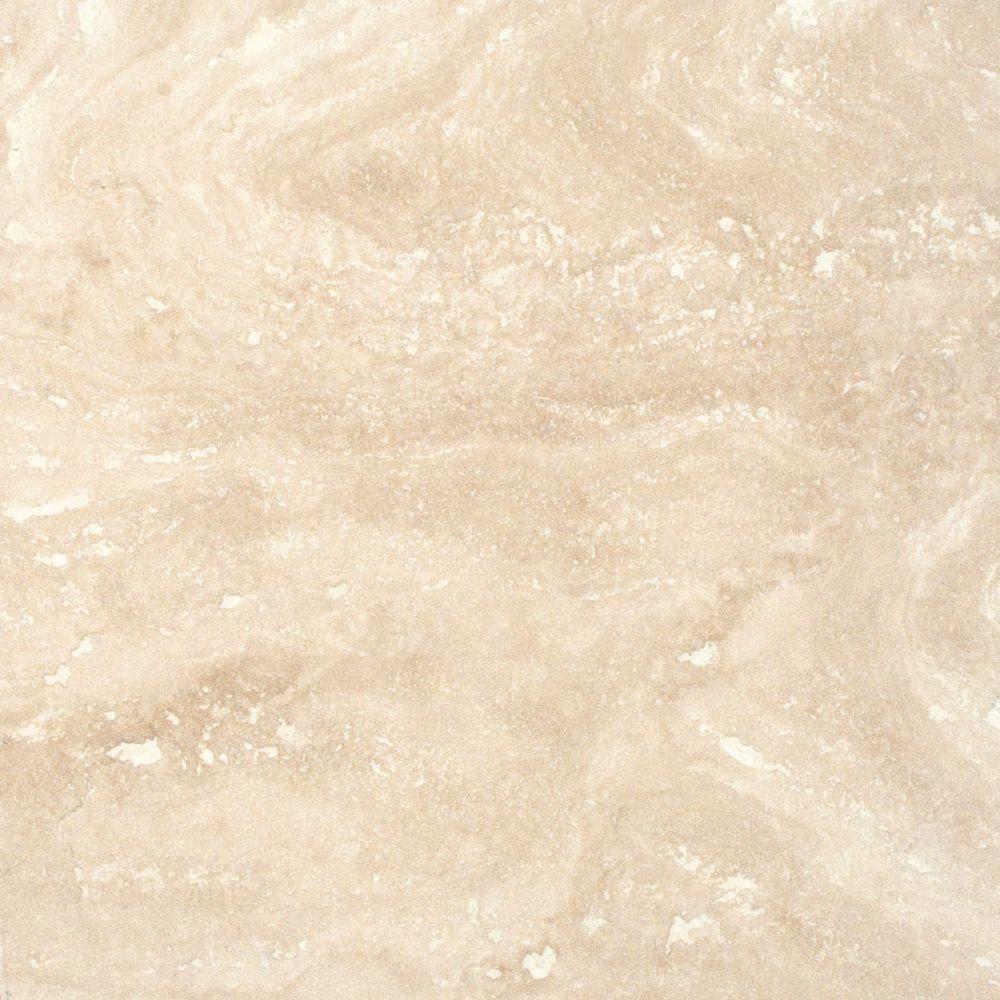 MS International Tuscany Ivory 18 in. x 18 in. Honed Travertine Floor and Wall Tile - Tenedos