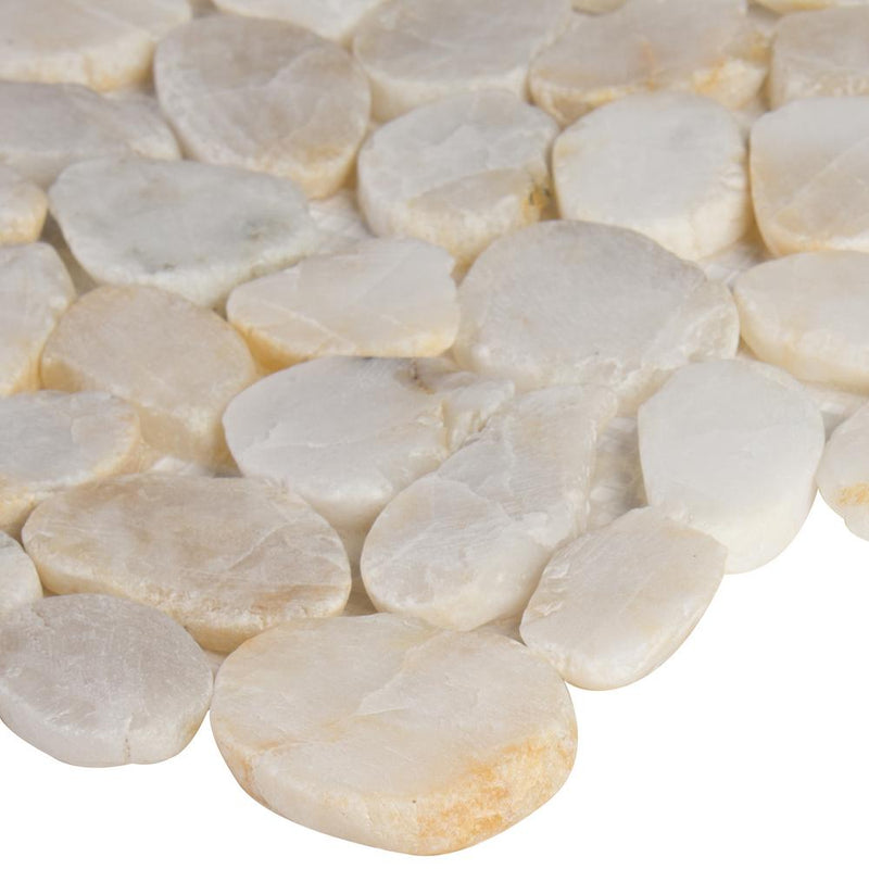 MSI Dorado River Rock 12 in. x 12 in. x 10mm Tumbled Marble Mesh-Mounted Mosaic Tile (10 sq. ft. / case)