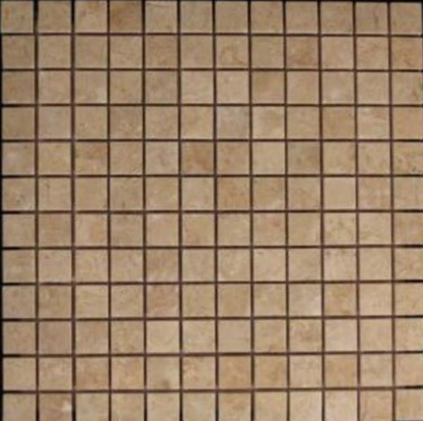 Crema Marfil Marble 1x1 Mosaic Floor Wall Tile Polished