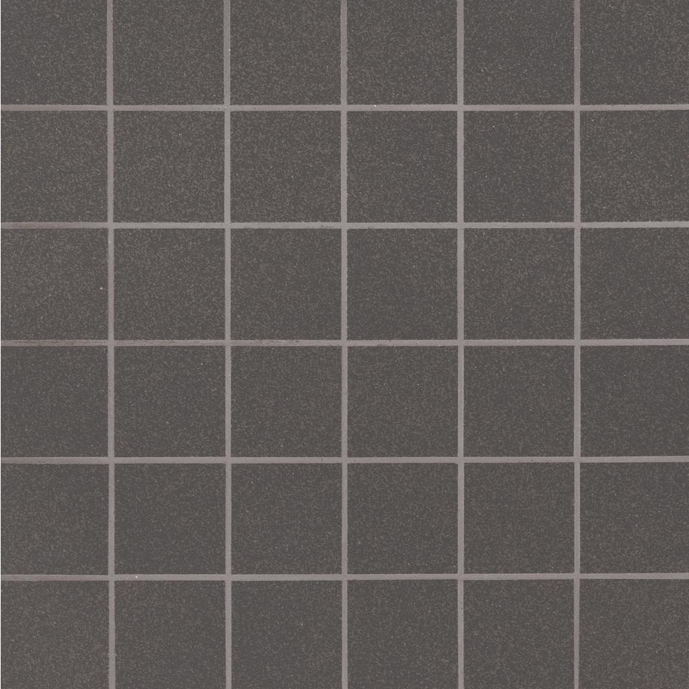 MSI Optima Graphite 12 in. x 12 in. x 10mm Matte Porcelain Mesh-Mounted Mosaic Tile (11 sq. ft. / case)