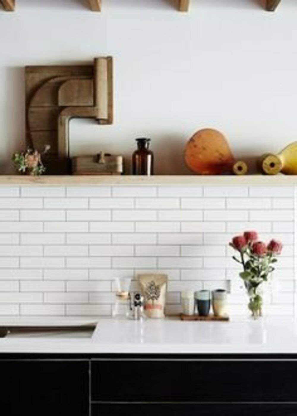 Matte White Subway 2x8 Wall Tile for Kitchen Backsplash, Bathroom Shower, Accent décor by Vogue Tile (Box of 60 Pieces/ 6.5 Sqft)