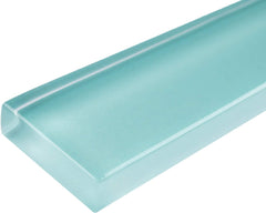 Light Blue Pencil Liner Trim Glass Wall Tile 1/2"x12"