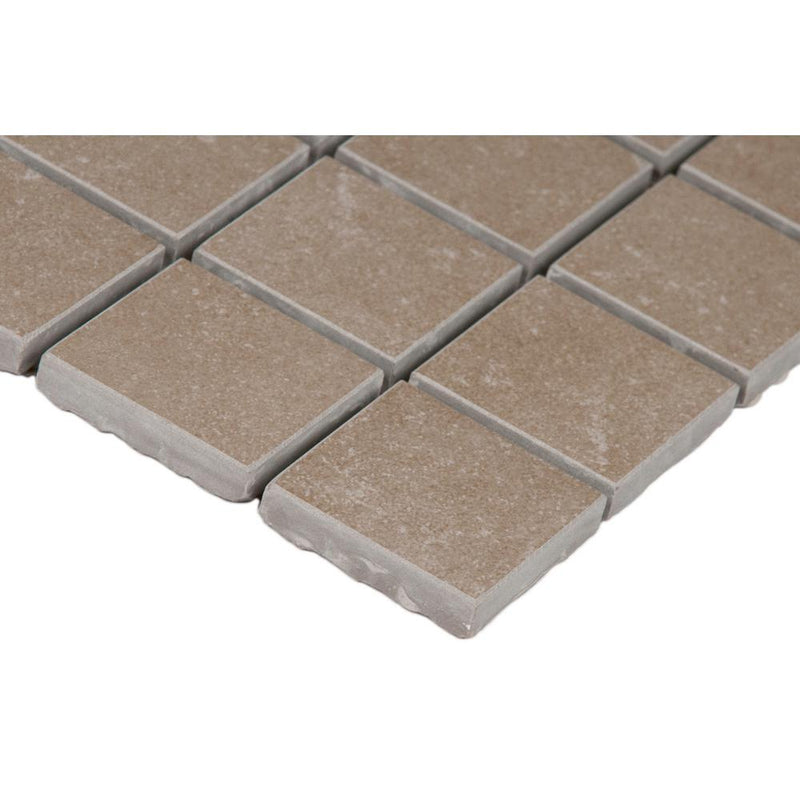 MSI Beton Olive 12 in. x 12 in. x 10 mm Porcelain Mesh-Mounted Mosaic Tile (8 sq. ft. / case)