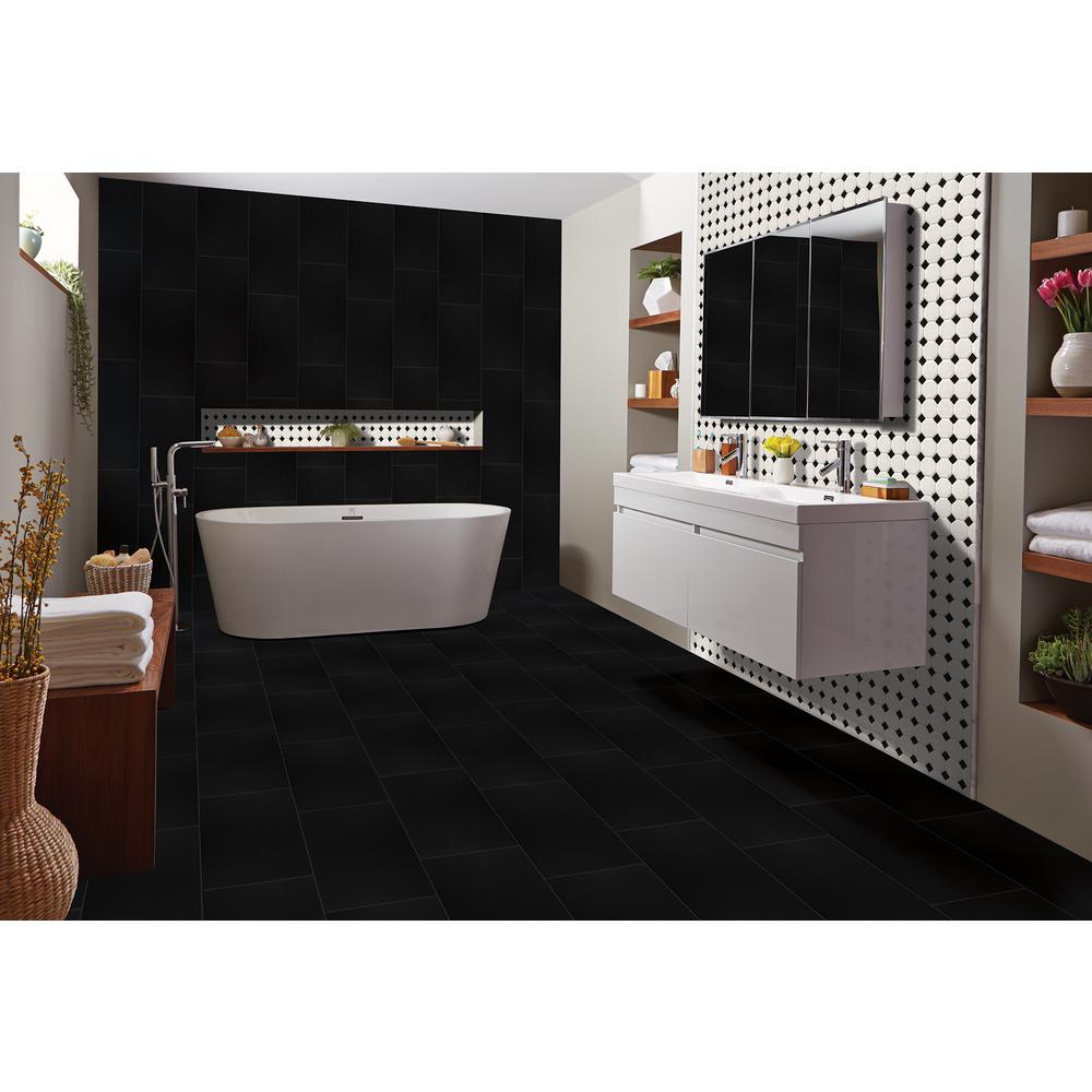 MSI White and Black Octagon 12 in. x 12 in. x 6mm Porcelain Mesh-Mounted Mosaic Tile (MATTE OR GLOSSY)